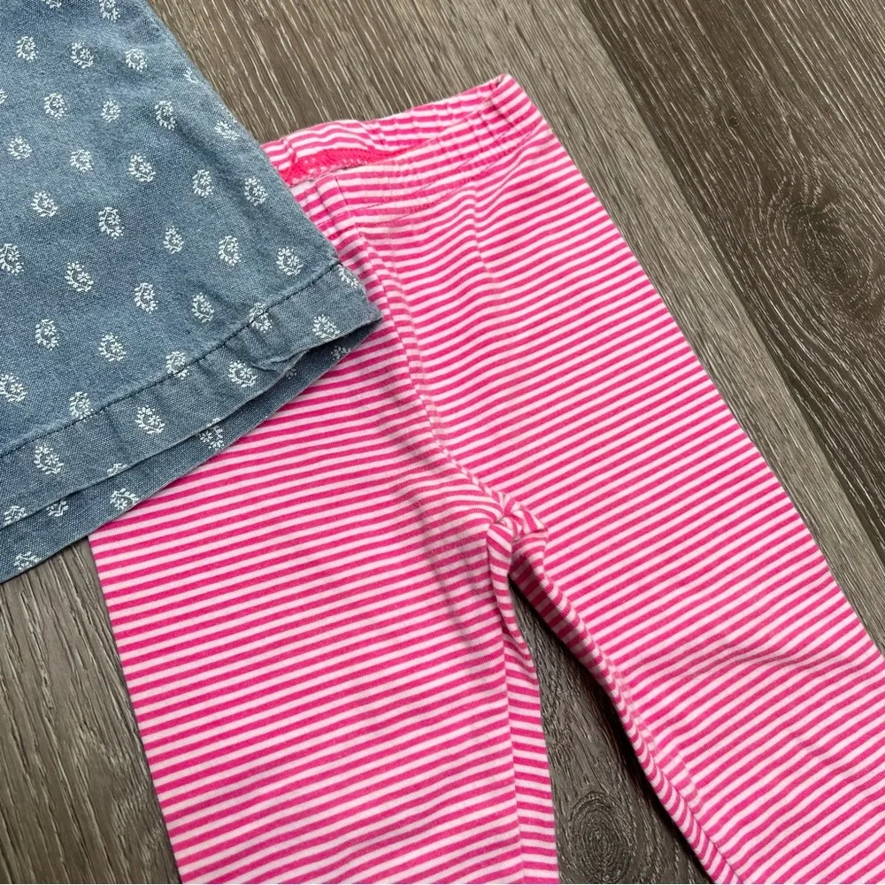 CARTERS 2PC LONG SLEEVE SHIRT PANTS OUTFIT 12MO